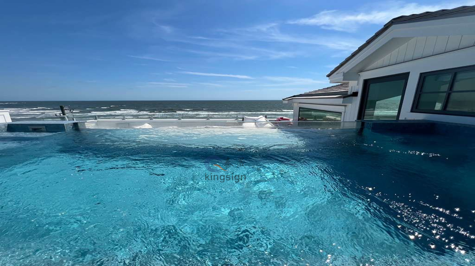 Kingign akrüülploki paneel basseini akna jaoks